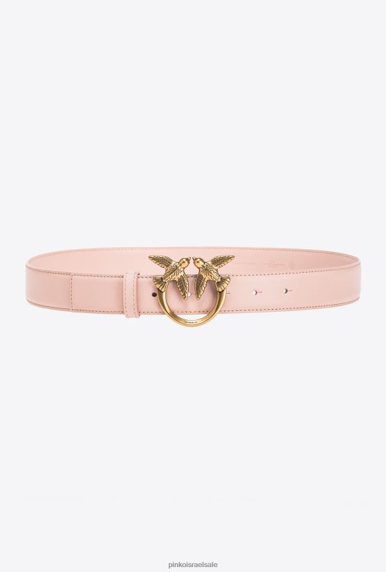 חגורות | Pinkoזהב ורוד-עתיק מאובק חגורת עור אוהבת ציפורים 4J84TD1002