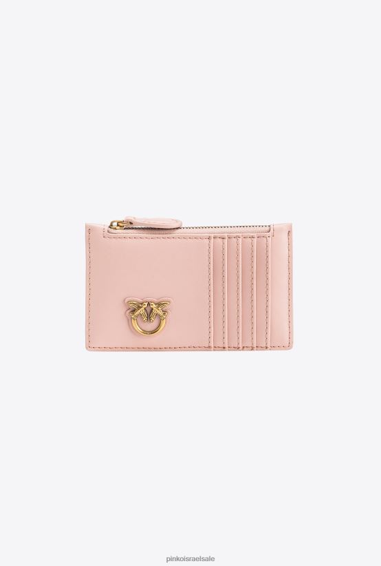 תיקי קלאץ' | Pinkoזהב ורוד-עתיק מאובק מחזיק כרטיס רוכסן 4J84TD1181