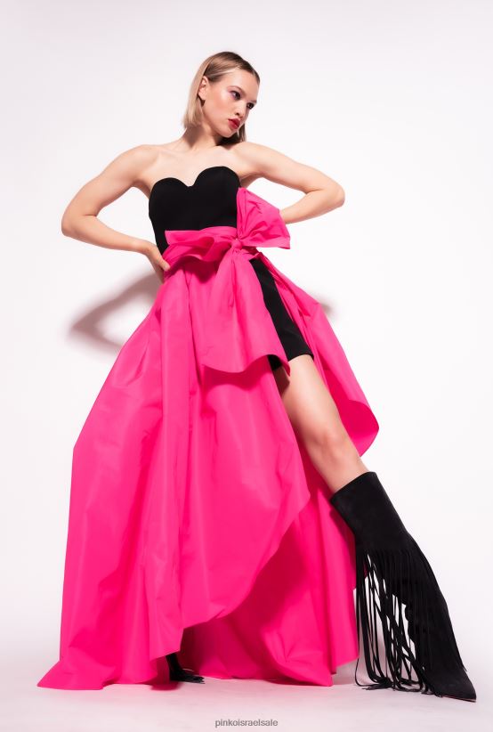 שמלות ארוכות | Pinkoשחור/פוקסיה שמלה בשני חלקים עם חליפת משחק 4J84TD135