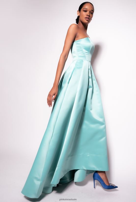 שמלות ארוכות | Pinkoכחול הנילוס שמלת דוכסית אלגנטית 4J84TD191