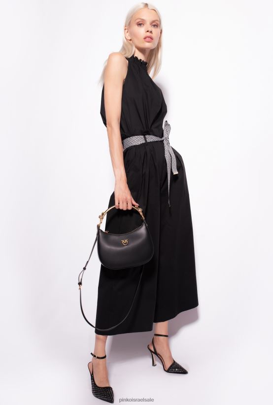 למעלה | Pinkoלימוזינה שחורה טופ פופלין 4J84TD358