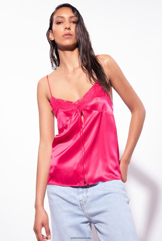 למעלה | Pinkoורוד אדמדם טופ הלבשה תחתונה תחרה 4J84TD424