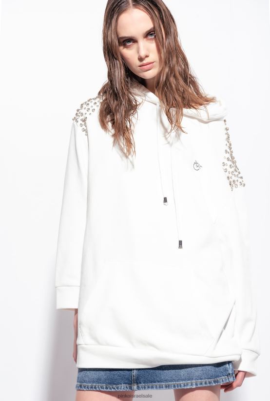 סווטשירטים | Pinkoענן לבן קפוצ'ון יוקרתי 4J84TD511