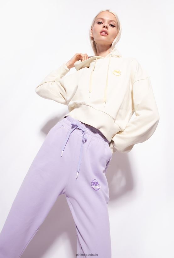 סווטשירטים | Pinkoמדשאה בגינה סווטשירט קצוץ עם הדפס לוגו 4J84TD523