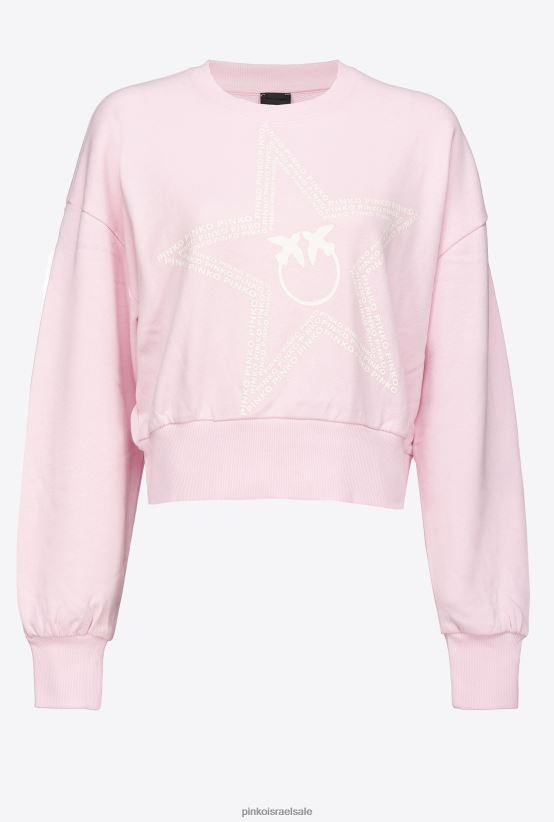 סווטשירטים | Pinkoלילך מאובק סווטשירט קצוץ עם לוגו כוכב 4J84TD535