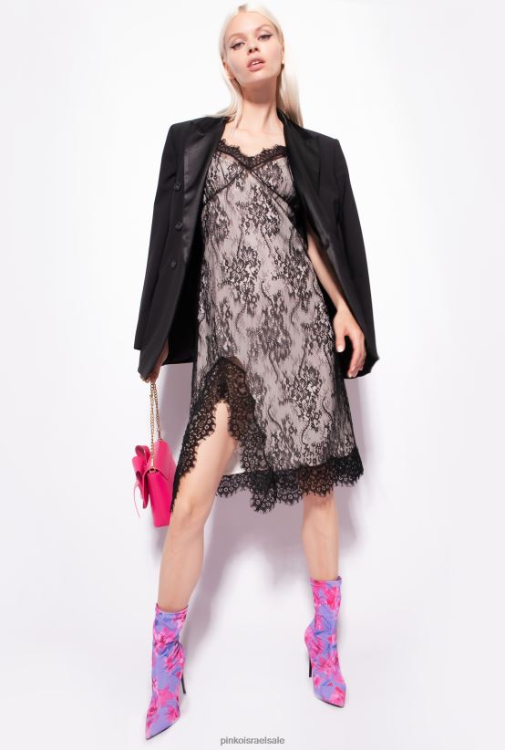 שמלות קצרות | Pinkoשחור/חמאה שמלת מיני הלבשה תחתונה תחרה 4J84TD55