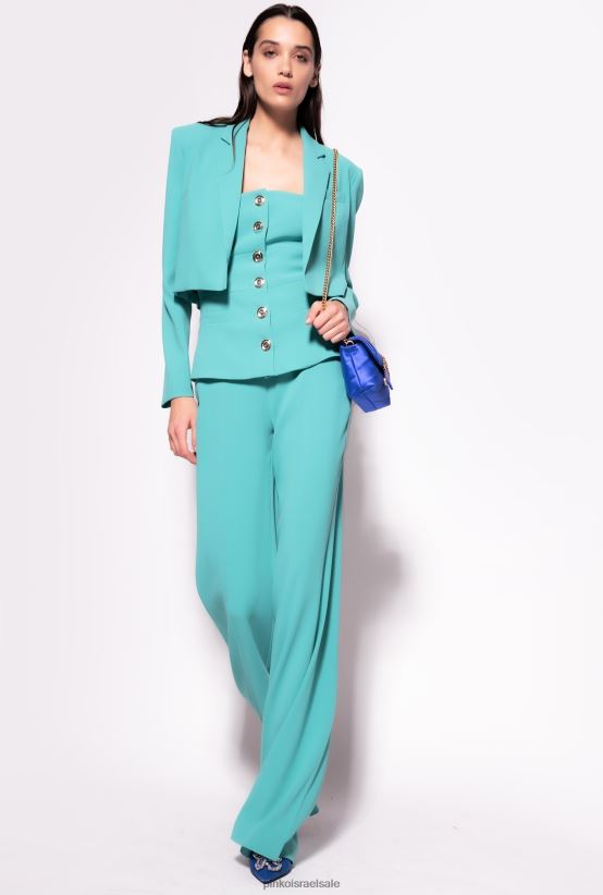 מכנסיים קז'ואל | Pinkoכְּחוֹל מכנסיים עם כפתורים מוזהבים 4J84TD662