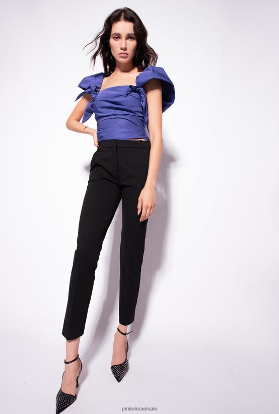 מכנסיים קז'ואל | Pinkoלימוזינה שחורה מכנסי סיגריות במילונו 4J84TD769