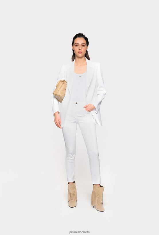ג'ינס | Pinkoלבן בוהק ג'ינס ג'ינס נמתח דק 4J84TD882