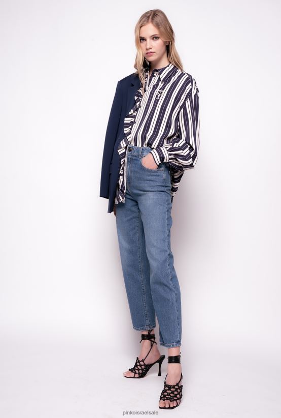 ג'ינס | Pinkoספיר כוכב כחול ג'ינס ממוחזר בגזרה ישרה 4J84TD890