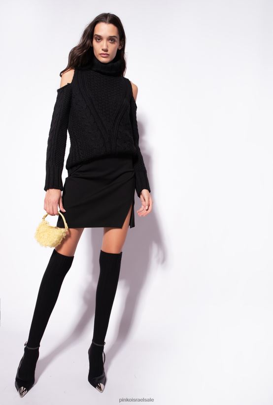 שמלות קצרות | Pinkoלימוזינה שחורה חצאית מיני עם שסע 4J84TD924