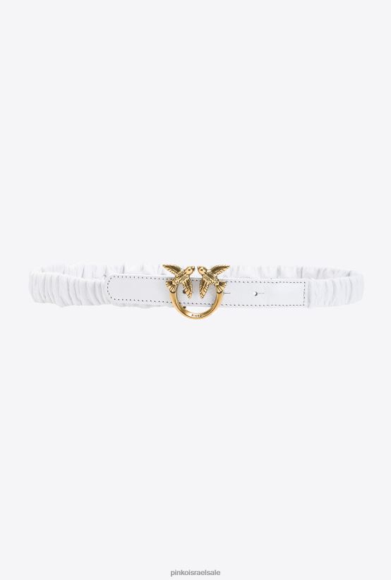 חגורות | Pinkoזהב לבן-עתיק חגורת ציפורי אהבה דקה עם איסוף 4J84TD987