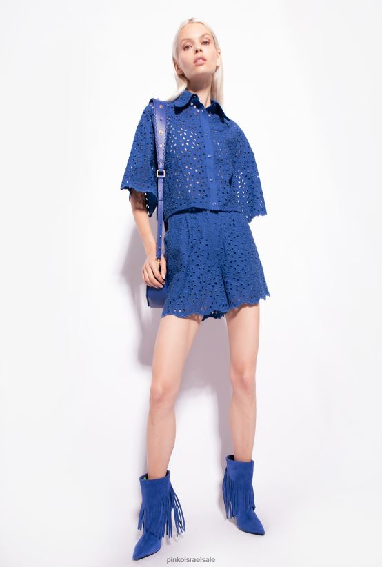 מכנסיים קצרים | Pinkoכְּחוֹל מכנסי broderie anglaise קצרים 4J84TD697