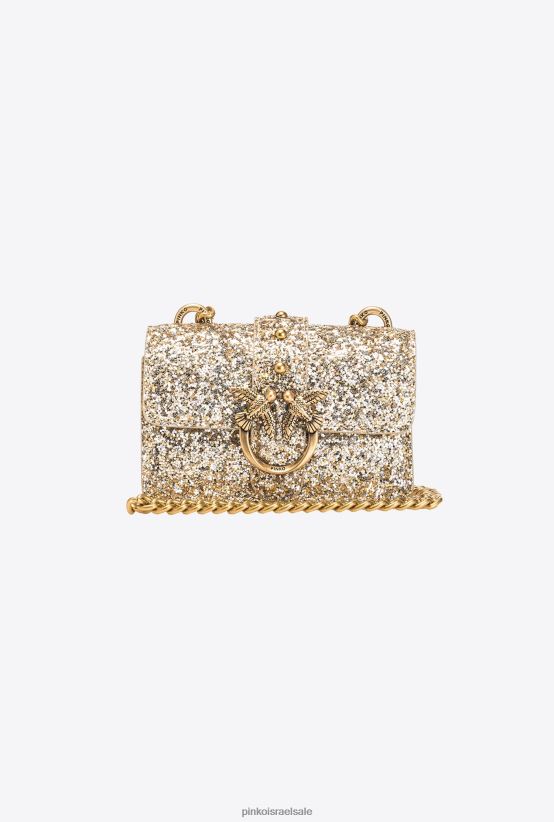 תיקי microlove | Pinkoזהב עתיק שקית אהבה מיקרו נצנצים מגורענים 4J84TD1208